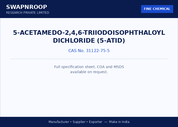 5-ACETAMEDO-2,4,6-TRIIODOISOPHTHALOYL DICHLORIDE (5-ATID)