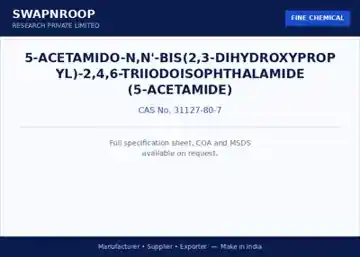 5-ACETAMIDO-N,N'-BIS(2,3-DIHYDROXYPROPYL)-2,4,6-TRIIODOISOPHTHALAMIDE (5-ACETAMIDE) CAS 31127-80-7 - SRPL