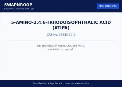 5-AMINO-2,4,6-TRIIODOISOPHTHALIC ACID (ATIPA) CAS 35453-19-1 - SRPL