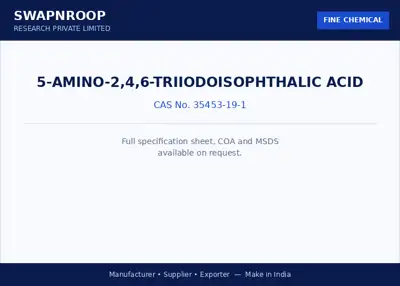 5-Amino-2,4,6-triiodoisophthalic acid CAS 35453-19-1 - SRPL
