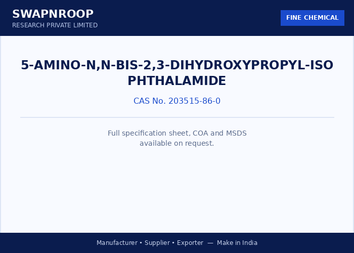 5-Amino-N,N-bis-2,3-dihydroxypropyl-isophthalamide