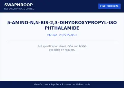 5-Amino-N,N-bis-2,3-dihydroxypropyl-isophthalamide CAS 203515-86-0 - SRPL