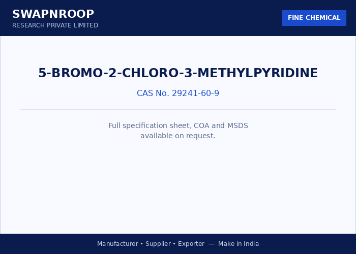 5-Bromo-2-chloro-3-methylpyridine