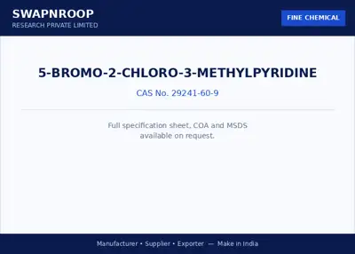 5-Bromo-2-chloro-3-methylpyridine CAS 29241-60-9 - SRPL