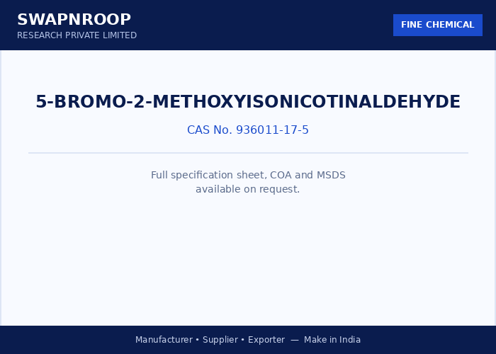 5-Bromo-2-methoxyisonicotinaldehyde
