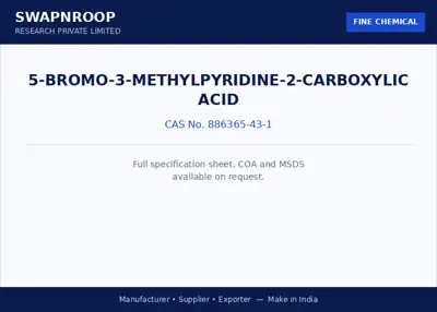 5-Bromo-3-methylpyridine-2-carboxylic acid CAS 886365-43-1 - SRPL