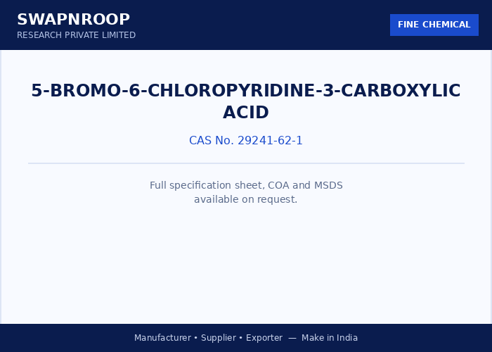 5-Bromo-6-chloropyridine-3-carboxylic acid