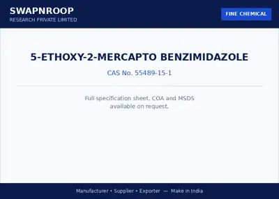 5-Ethoxy-2-Mercapto Benzimidazole CAS 55489-15-1 - SRPL