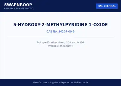 5-hydroxy-2-methylpyridine 1-oxide CAS 24207-00-9 - SRPL