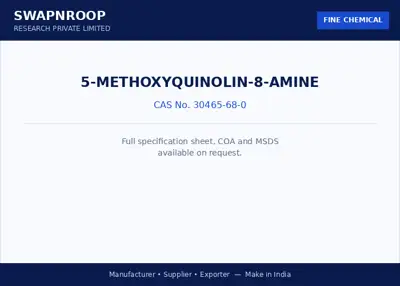 5-Methoxyquinolin-8-amine CAS 30465-68-0 - SRPL