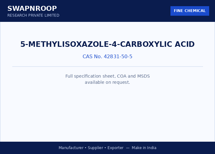 5-Methylisoxazole-4-carboxylic acid