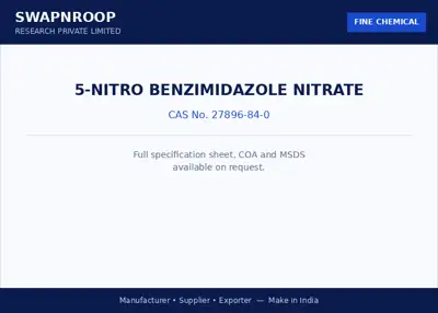 5-Nitro Benzimidazole Nitrate CAS 27896-84-0 - SRPL