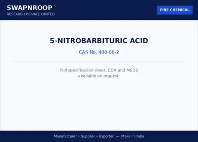 5-Nitrobarbituric Acid CAS 480-68-2 - SRPL