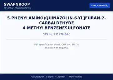 5-phenylamino)quinazolin-6-yl]furan-2-carbaldehyde 4-methylbenzenesulfonate CAS 231278-84-5 - SRPL