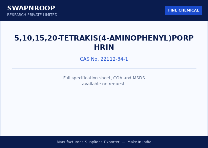 5,10,15,20-Tetrakis(4-aminophenyl)porphrin