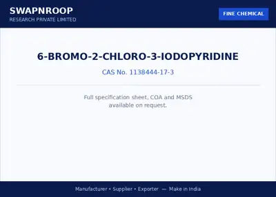 6-Bromo-2-chloro-3-iodopyridine CAS 1138444-17-3 - SRPL