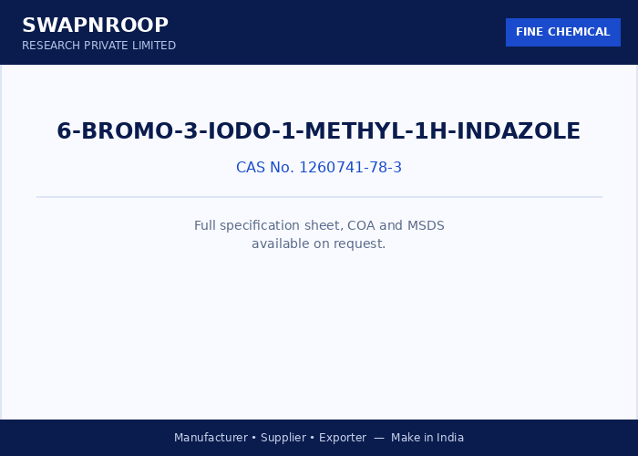 6-Bromo-3-Iodo-1-Methyl-1H-Indazole