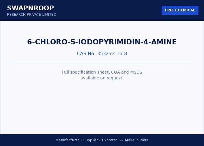 6-CHLORO-5-IODOPYRIMIDIN-4-AMINE