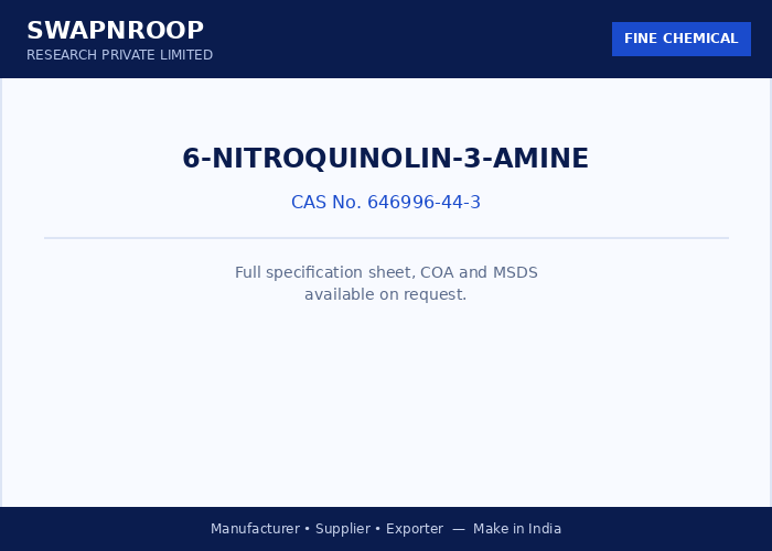 6-Nitroquinolin-3-amine