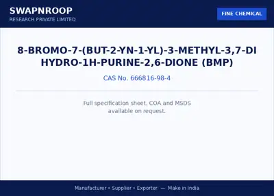 8-bromo-7-(but-2-yn-1-yl)-3-methyl-3,7-dihydro-1H-purine-2,6-dione (BMP) CAS 666816-98-4 - SRPL