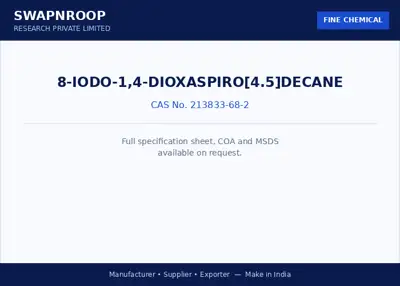 8-IODO-1,4-DIOXASPIRO[4.5]DECANE CAS 213833-68-2 - SRPL