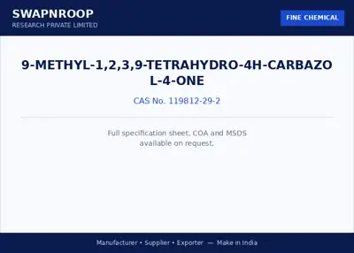 9-Methyl-1,2,3,9-tetrahydro-4H-carbazol-4-one CAS 119812-29-2 - SRPL