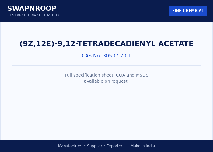 (9Z,12E)-9,12-Tetradecadienyl Acetate