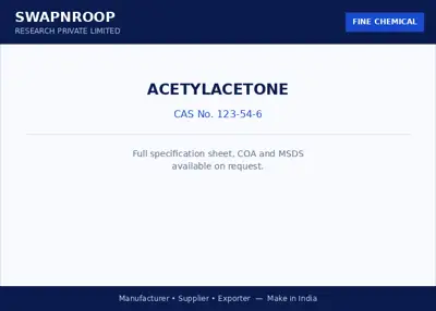 Acetylacetone CAS 123-54-6 - SRPL