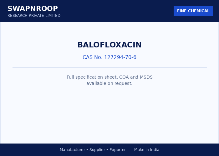 Balofloxacin