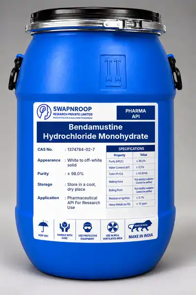 Bendamustine Hydrochloride Monohydrate (CAS 1374784-02-7) - manufacturer, supplier & exporter India - SRPL