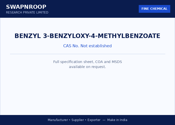 Benzyl 3-benzyloxy-4-methylbenzoate