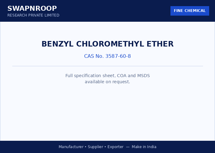 Benzyl chloromethyl ether