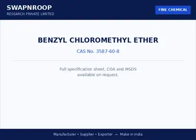 Benzyl chloromethyl ether CAS 3587-60-8 - SRPL