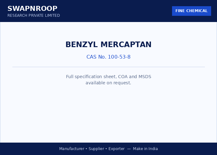 Benzyl mercaptan