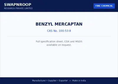 Benzyl mercaptan CAS 100-53-8 - SRPL