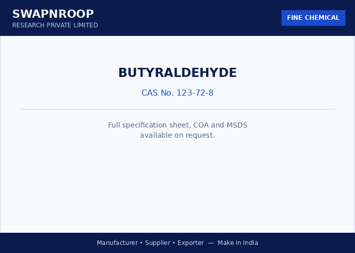 Butyraldehyde