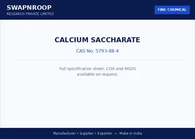 Calcium saccharate CAS 5793-88-4 - SRPL
