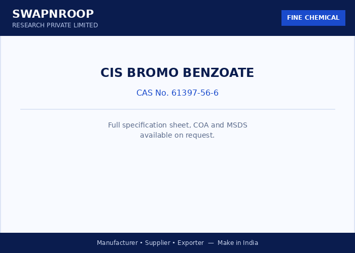 Cis Bromo Benzoate