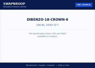 Dibenzo-18-crown-6 CAS 14187-32-7 - SRPL