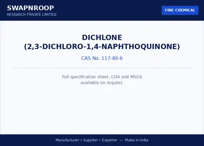 Dichlone (2,3-Dichloro-1,4-naphthoquinone) CAS 117-80-6 - SRPL