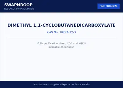 Dimethyl 1,1-cyclobutanedicarboxylate CAS 10224-72-3 - SRPL