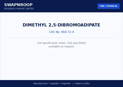 Dimethyl 2,5-dibromoadipate CAS 868-72-4 - SRPL