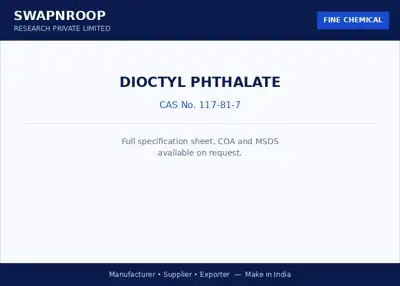 Dioctyl Phthalate CAS 117-81-7 - SRPL