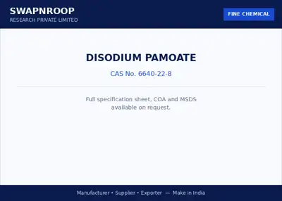 Disodium pamoate CAS 6640-22-8 - SRPL