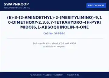 (E)-3-(2-Aminoethyl)-2-(mesitylimino)-9,10-dimethoxy-2,3,6,7-tetrahydro-4H-pyrimido[6,1-a]isoquinolin-4-one CAS 574-98-1 - SRPL