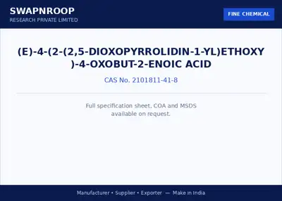 (E)-4-(2-(2,5-dioxopyrrolidin-1-yl)ethoxy)-4-oxobut-2-enoic acid (CAS 2101811-41-8) - manufacturer, supplier & exporter India - SRPL