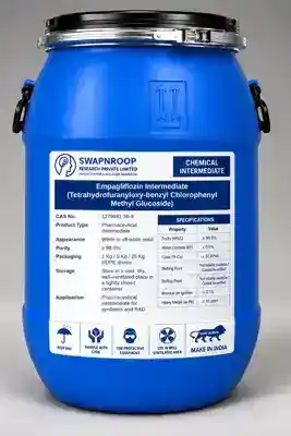Empagliflozin Intermediate (Tetrahydrofuranyloxy-benzyl Chlorophenyl Methyl Glucoside) CAS 1279691-36-9 - SRPL