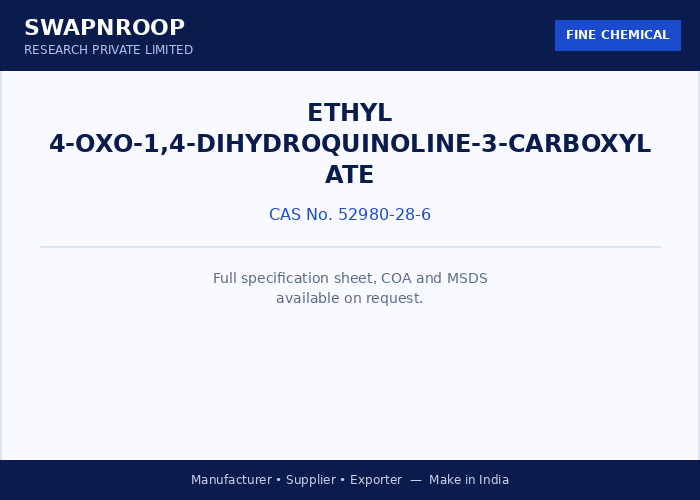 Ethyl 4-Oxo-1,4-dihydroquinoline-3-carboxylate