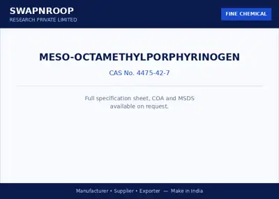 meso-Octamethylporphyrinogen CAS 4475-42-7 - SRPL
