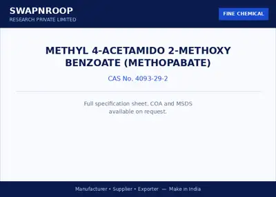 Methyl 4-Acetamido 2-Methoxy benzoate (Methopabate) CAS 4093-29-2 - SRPL